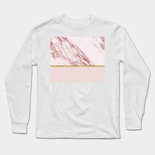 Alabaster rosa & gold on blush Long Sleeve T-Shirt